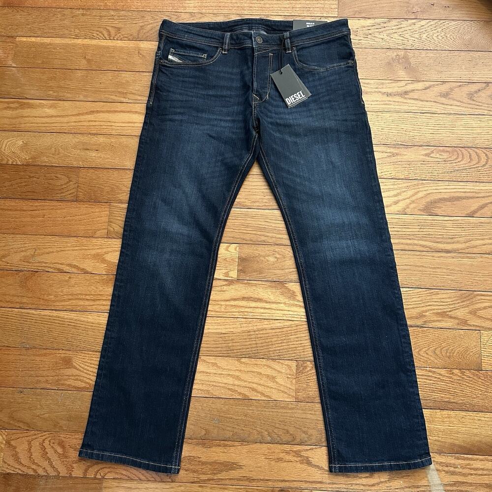 NEW Diesel Industry Safado X Trousers Dark Wash Faded Stretch Jeans 33x30